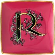 Versace Bowl 12cm sq. Flat, Holiday Alphabet R, Versace Flerfarvet Str...