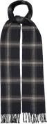 ETON Navy Blue Check Merino Wool Scarf One Size - Slips hos Magasin