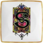 Versace Bowl 12cm sq. Flat, Holiday Alphabet S, Versace Flerfarvet Str...