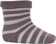 mpKids Elis Baby Socks Str 17/18 - Dark Purple Dove Strømper Uld hos M...