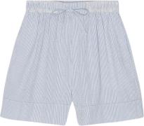 Moshi Moshi Mind Wake Shorts Wave Stripe Kvinde White / Blue Casual Sh...