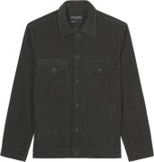 Marc O’Polo Overshirt With Bowling Collar, Bott Mand Broken Graphite O...