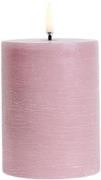 Uyuni LED Pillar Candle, Dusty Rose 0008 - Led Stearinlys hos Magasin