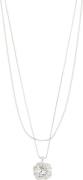 Pilgrim Feel Recycled Necklace 2in-1 set Silver-plated one size - Hals...