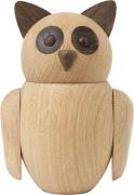 Architectmade Bubo Lille Oak Wood Str H12,50 cm / W 8,84 cm - Figurer ...