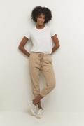 Kaffe Naya Capri Kvinde Classic Sand Capri Bukser Regular Fit Str 40 -...