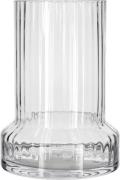 Villa Collection Vase med Riller Hvils D21 x 29 cm Klar Glas Klar Str ...