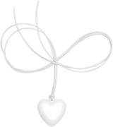 The Good Statement Small Heart Necklace / White OZ - Halskæder Med Ved...