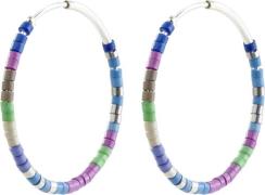 Pilgrim Alison Hoop Earrings Blue/silverplated one size - Creoler hos ...