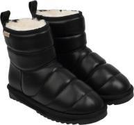 Lovelies Nebo Leather High Boots With Shearling Kvinde Black Vinterstø...