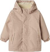 Lil' Atelier Nmflasnow10 Jacket AOP 1FO LIL Str 92 Piger - Sandshell V...