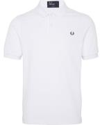 Fred Perry Slim Fit FP Polo Mand Hvid Kortærmede Poloer Slim Fit Str X...