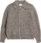 Norse Projects Erik Donegal Diamond Jacket Mand Grey Melange Cardigans...