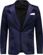 Lindbergh Velvet Blazer Mand Blå Blazere Str 46 - Velour hos Magasin