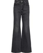 Levi's Ribcage Bells ON THE Town NO C Kvinde Sort Flared Jeans Str W29...