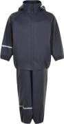 CeLaVi Basic Rainwear set Recycle PU Str 140 - Dark Navy Regntøj hos M...