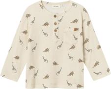 Lil' Atelier Nmmgio BON LS Nreg TOP LIL Str 92 - Birch/aop Bluser hos ...