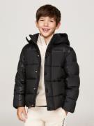 Tommy Hilfiger Contrast Padded Jacket Str 8 - Black Vinterjakker hos M...