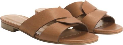 Dico Copenhagen Lulu Flats Kvinde Dark Tan Flade Sandaler Str 39 - hos...