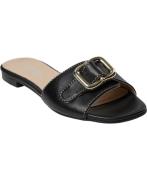 Shoe Biz Phoenix Kvinde Black / Gold Flade Sandaler Str 40 - hos Magas...