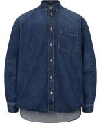 Wood Wood Ansel Denim Shirt Mand Worn Blue Overshirts Str L Denim - ho...