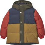 Liewood Palle Puffer Down Jacket Str 128 - Army Brown Multi Mix Vinter...