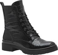 Tamaris 125236-43 Kvinde Black Croco Snørestøvler Str 40 - hos Magasin