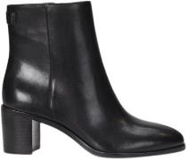 Lauren Ralph Lauren Burnished Calfcassie-bo-bte Kvinde Sort Støvletter...