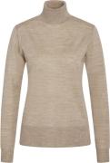 Bruuns Bazaar Charlenebbroll Neck Knit Kvinde Sand Melange Rullekraver...