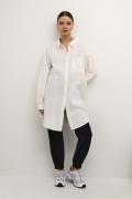 Kaffe Kanaya Shirt Tunic Kvinde Chalk Tunikaer Str 44 - Bomuld hos Mag...