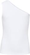 Grunt Gundhil Rib Top Str XL/16Y - White Toppe hos Magasin