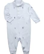 Polo Ralph Lauren Polo Pony Soft Cotton Polo Coverall Str 6M / 6-9 mdr...