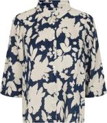 Lollys Laundry Bonoll Shirt SS Kvinde Flower Print Kortærmede Skjorter...