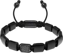 Nialaya The CZ Flatbead Collection Matte Onyx M - Armbånd hos Magasin