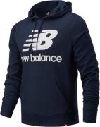 New Balance Stacked Logo Hoodie Mand Brown Hoodies Str L - Bomuld hos ...