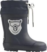 Wheat Rubber Boot Thermo Solid Navy Bear Gummistøvler Str 33 - Uld hos...