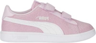 Puma Smash v2 Glitz Glam Sneakers Pink Sneakers Str 33 - Læder hos Mag...