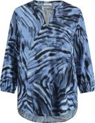 Gerry Weber Blouse 1/1 Sleeve Kvinde Blue Print Tunikaer Str 40 - hos ...