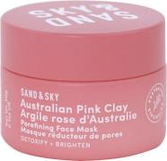 Sand & Sky Aualian Pink Clay Porefining Face Mask 30 ml - Ansigtsmaske...