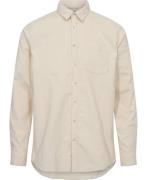 Magasin Corduroy 1 Shirt Organic Gots Mand Antique White Langærmede Sk...