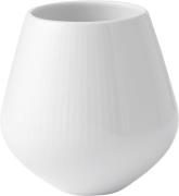 Royal Copenhagen Hvid Riflet Vase 12 CM Hvid - Vaser hos Magasin