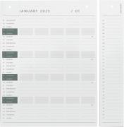 Ekta Living Planner Board Refill 2024+2025 Hvid - Hylder hos Magasin