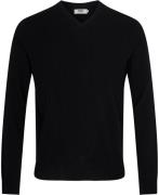 Magasin Maryn 1 100% Premium Lambswool Mand Black Sweaters Str L Uld