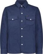 Lee Quilted Shirt Jacket Mand Blå Overshirts Str L - Bomuld hos Magasi...