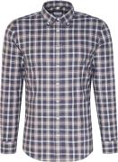 Seidensticker Flannel Shirt Slim Long Sleeve Buttondown-collar Check M...