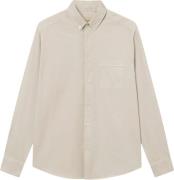 Forét Camp Light Twill Shirt Mand Oat Langærmede Skjorter Str L - hos ...