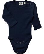 Magasin Woola 1 Body RWS Merino Wool Str 80 Merino Navy Langærmede Bod...