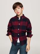 Tommy Hilfiger Flanel Check Shirt Str 8 - Red Check Skjorter hos Magas...