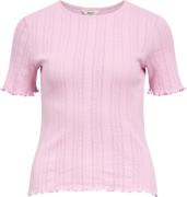 Object Objamalie S/S TOP E DIV Kvinde Pink Frosting Toppe Str XS - hos...