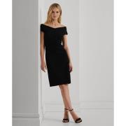 Lauren Ralph Lauren Plshd Crepecocktail Dress Kvinde Sort Korte Kjoler...